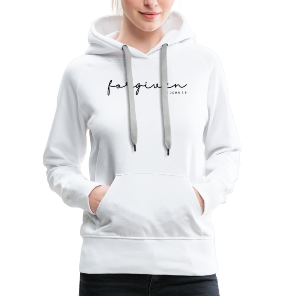 Forgiven Women’s Premium Hoodie - white