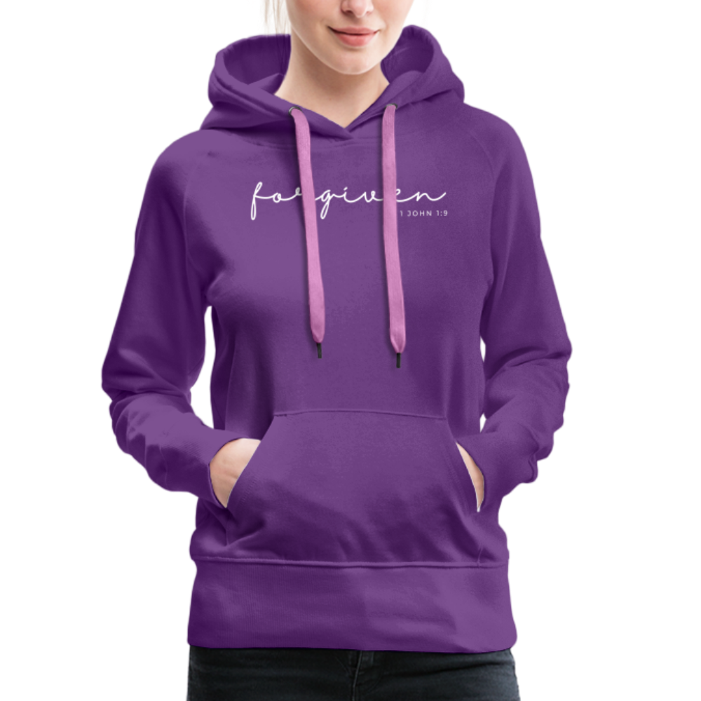 Forgiven Women’s Premium Hoodie - purple