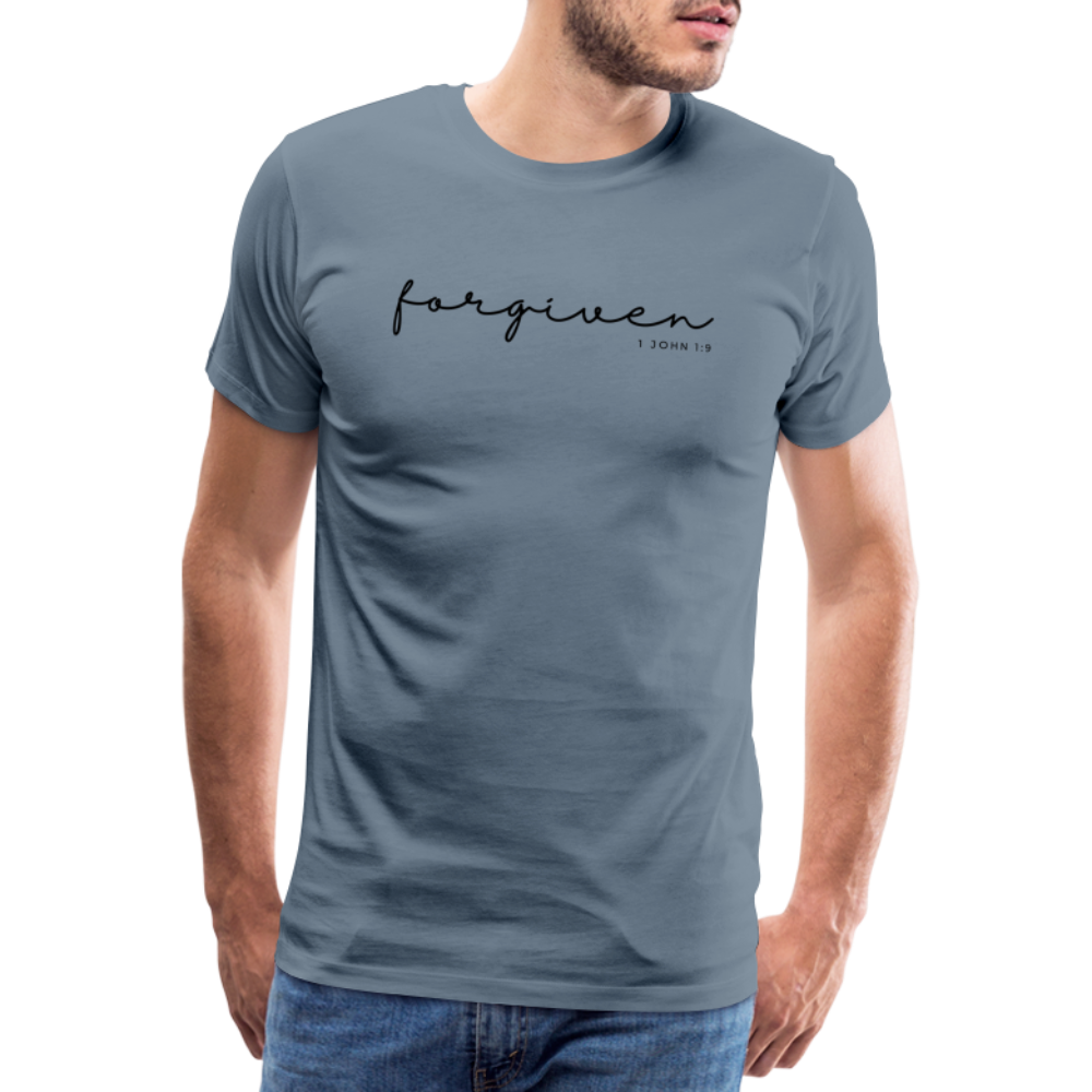 Forgiven Men’s Premium T-Shirt - steel blue