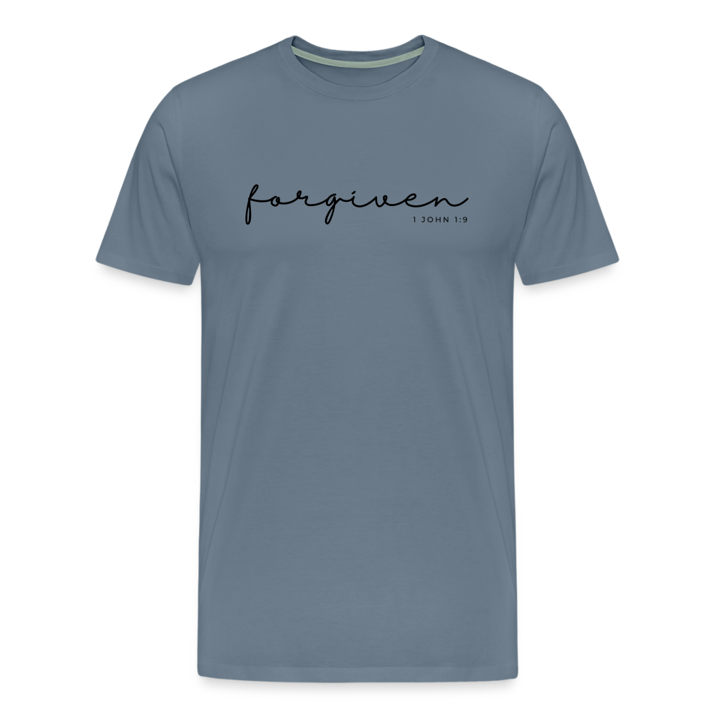 Forgiven Men’s Premium T-Shirt - steel blue