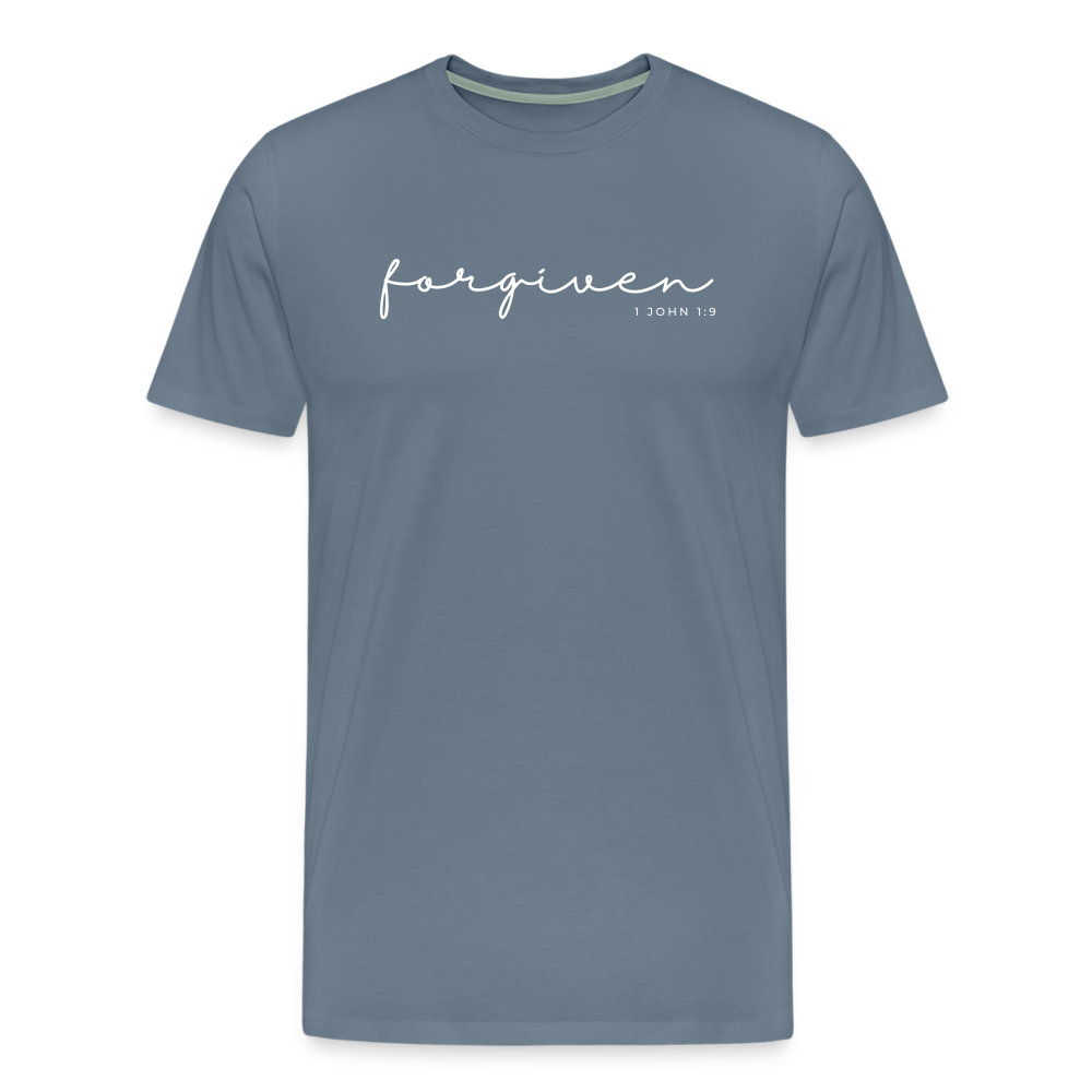 Forgiven Men’s Premium T-Shirt - steel blue