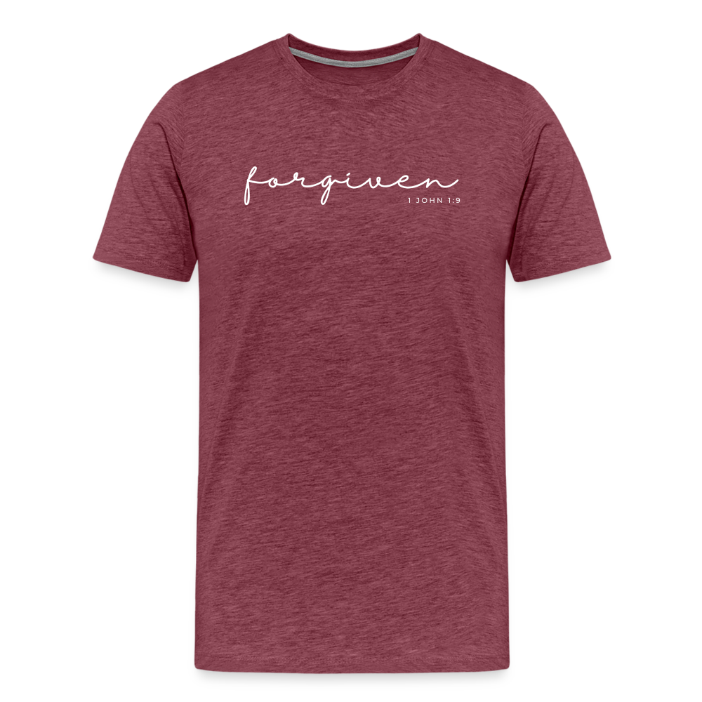 Forgiven Men’s Premium T-Shirt - heather burgundy