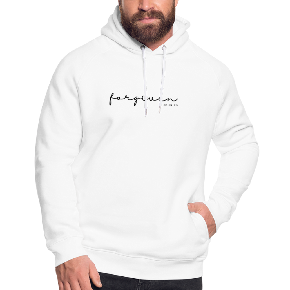 Forgiven Unisex Organic Hoodie by Stanley & Stella - white