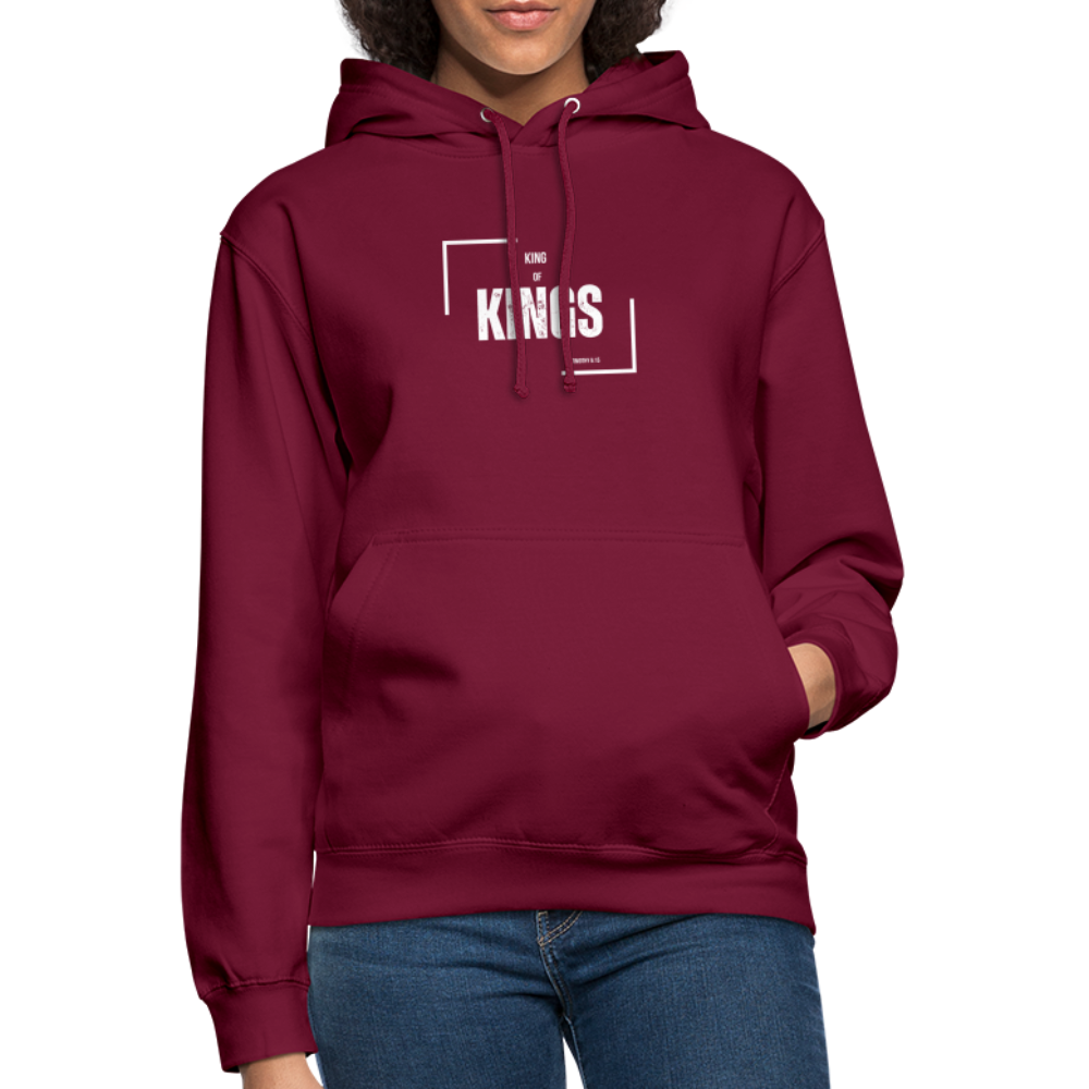 King of Kings Unisex Hoodie - bordeaux