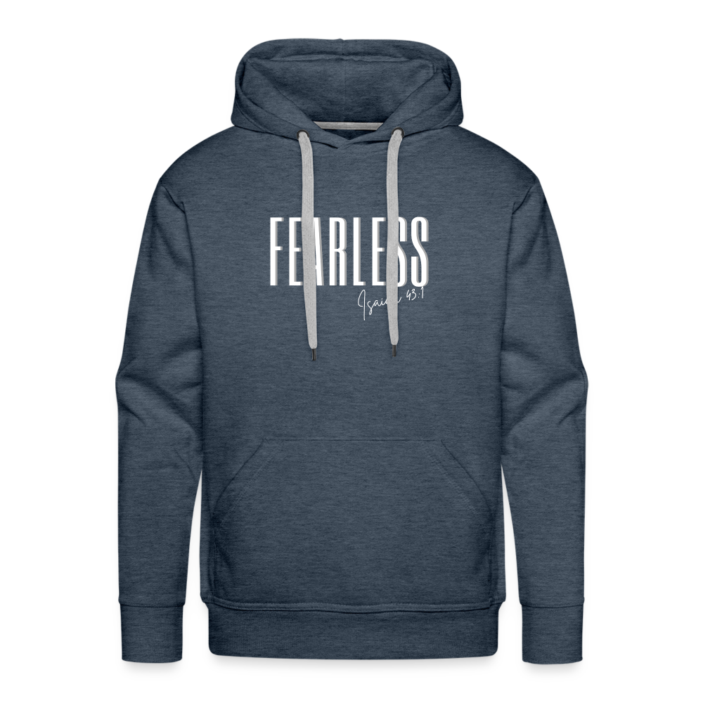 FEARLESS Men’s Premium Hoodie - heather denim
