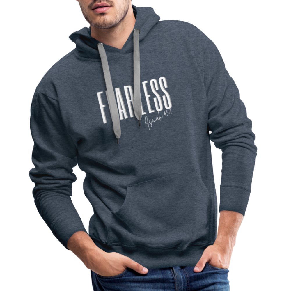 FEARLESS Men’s Premium Hoodie - heather denim