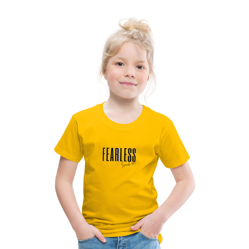 Fearless Kids' Premium T-Shirt - sun yellow