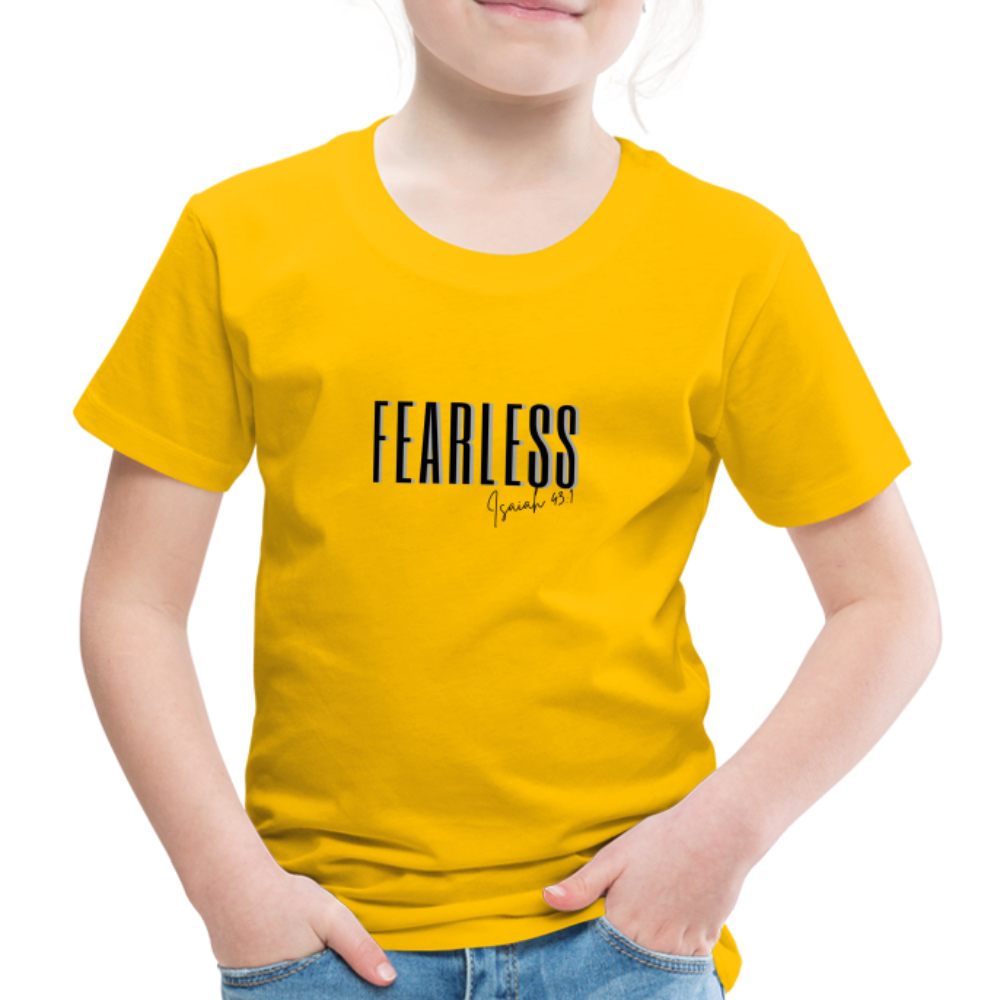 Fearless Kids' Premium T-Shirt - sun yellow