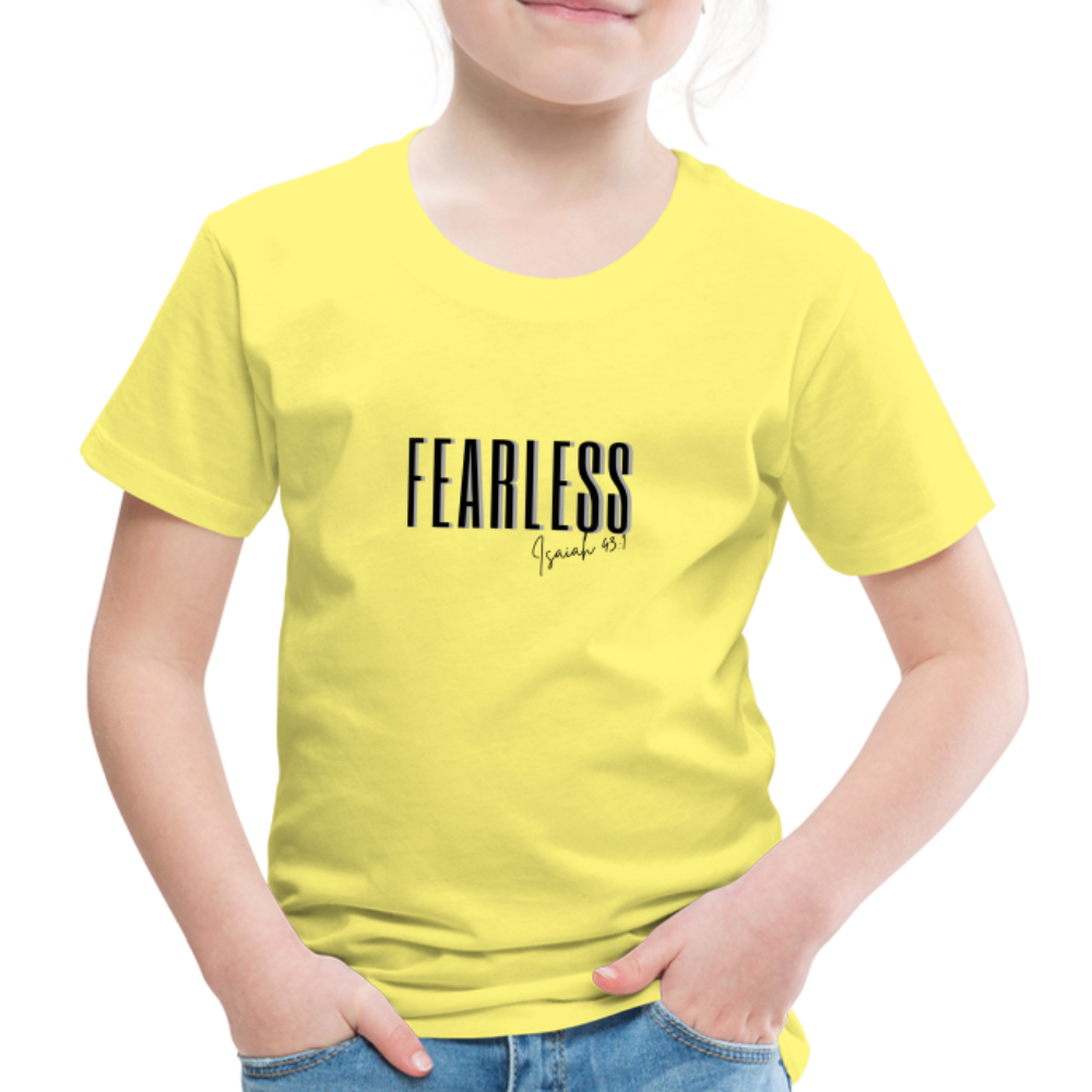 Fearless Kids' Premium T-Shirt - yellow