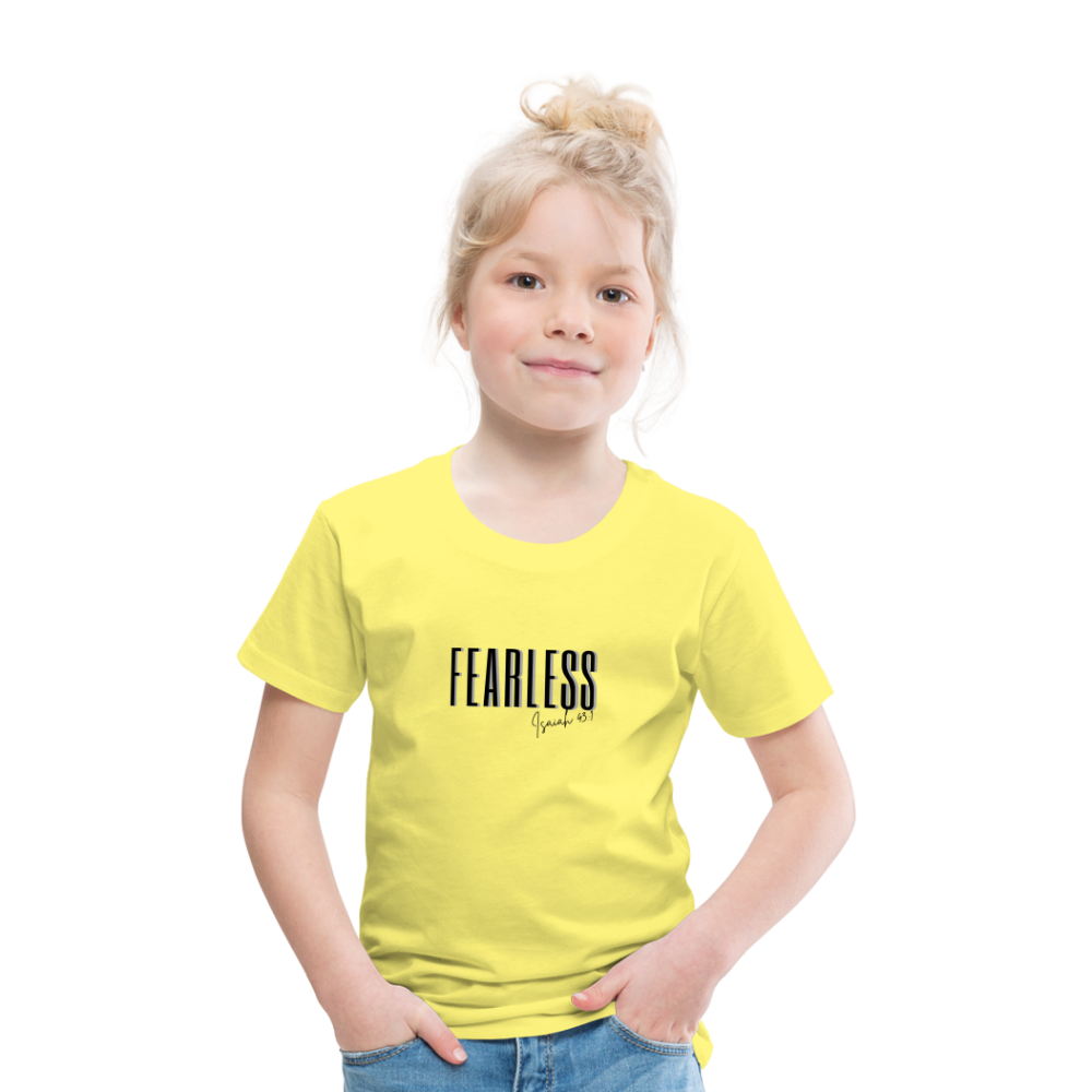 Fearless Kids' Premium T-Shirt - yellow