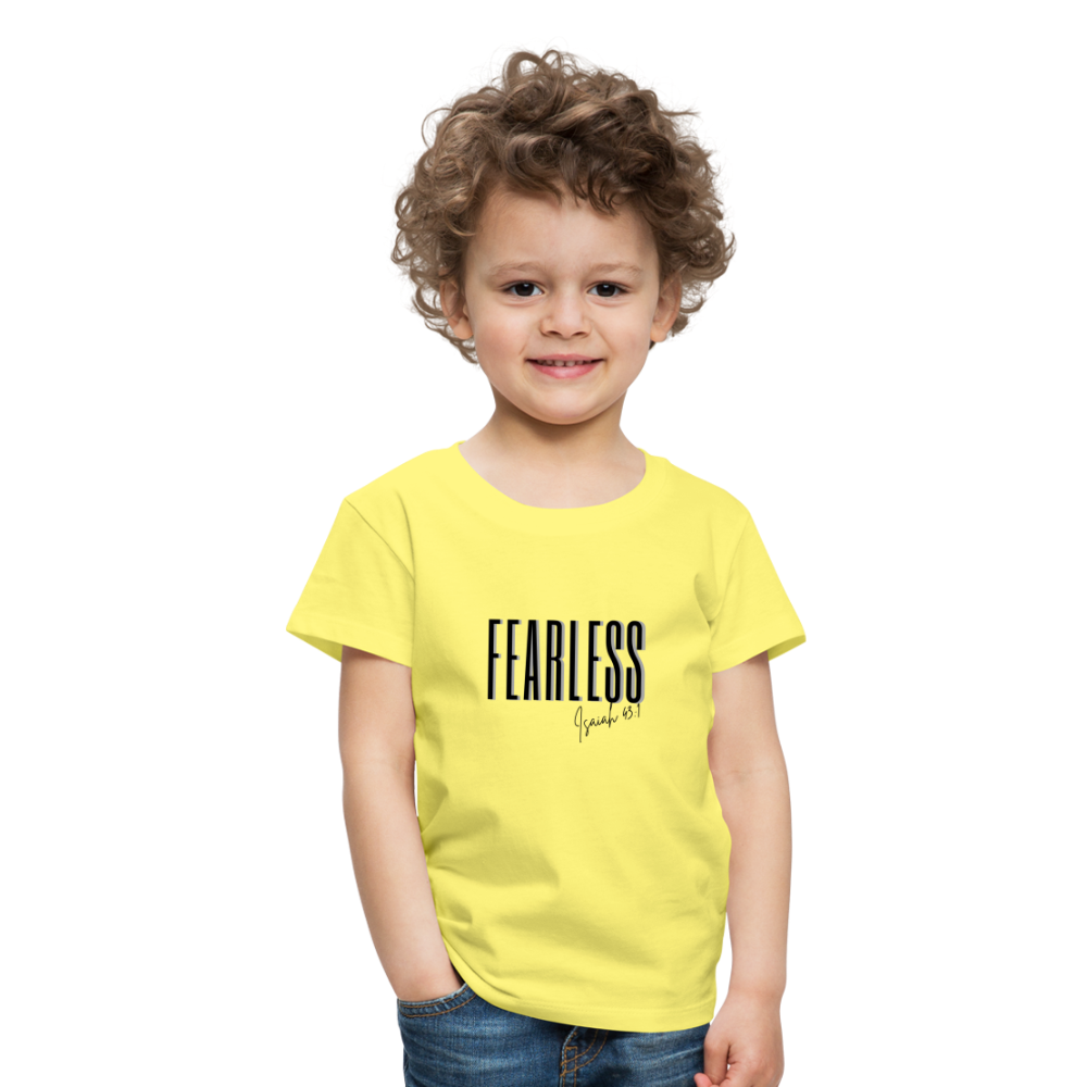 Fearless Kids' Premium T-Shirt - yellow