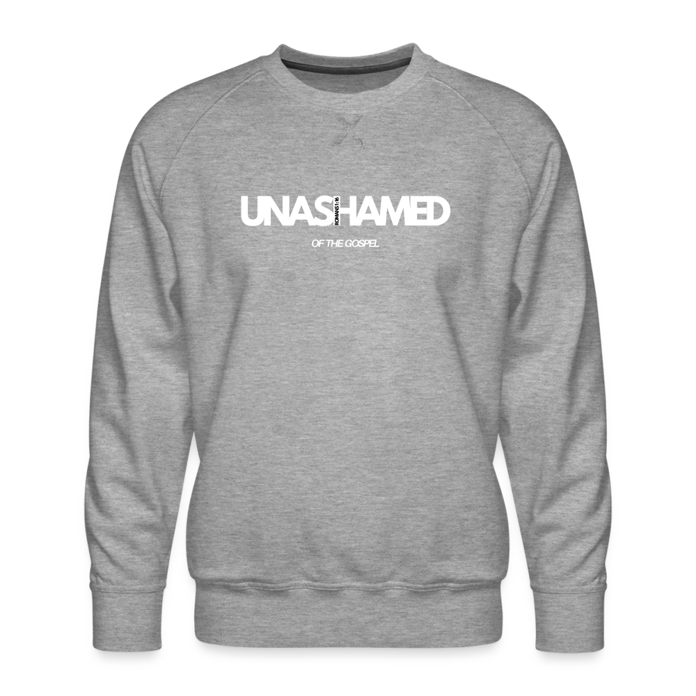 Unashamed Men’s Premium Sweatshirt - heather grey