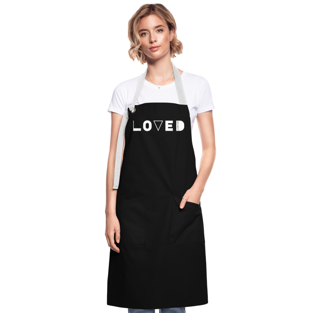 Loved Artisan Apron - black/white