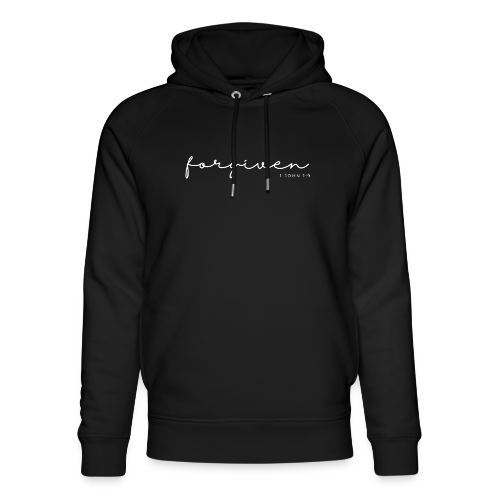 Forgiven Unisex Organic Hoodie by Stanley & Stella - black