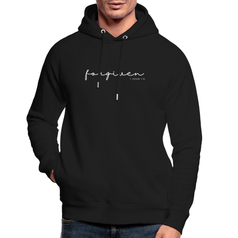 Forgiven Unisex Organic Hoodie by Stanley & Stella - black