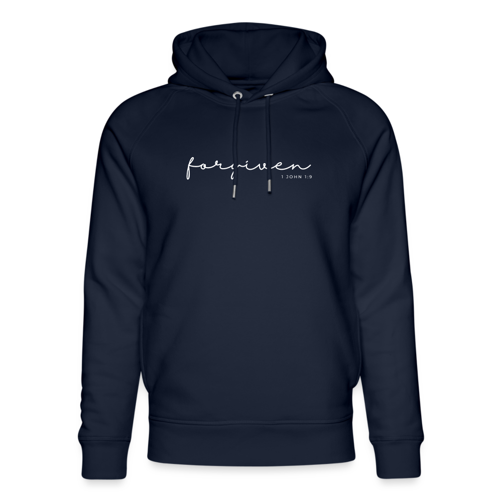 Forgiven Unisex Organic Hoodie by Stanley & Stella - navy