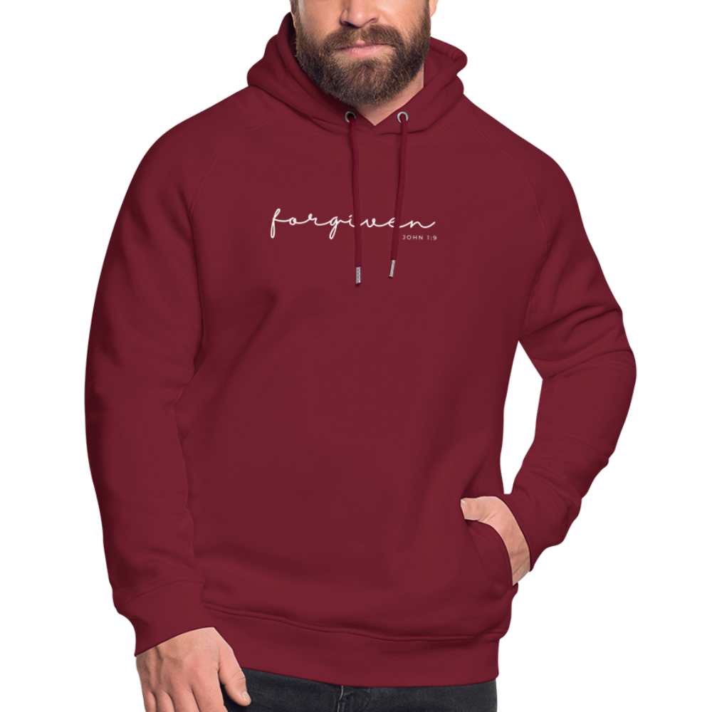 Forgiven Unisex Organic Hoodie by Stanley & Stella - burgundy
