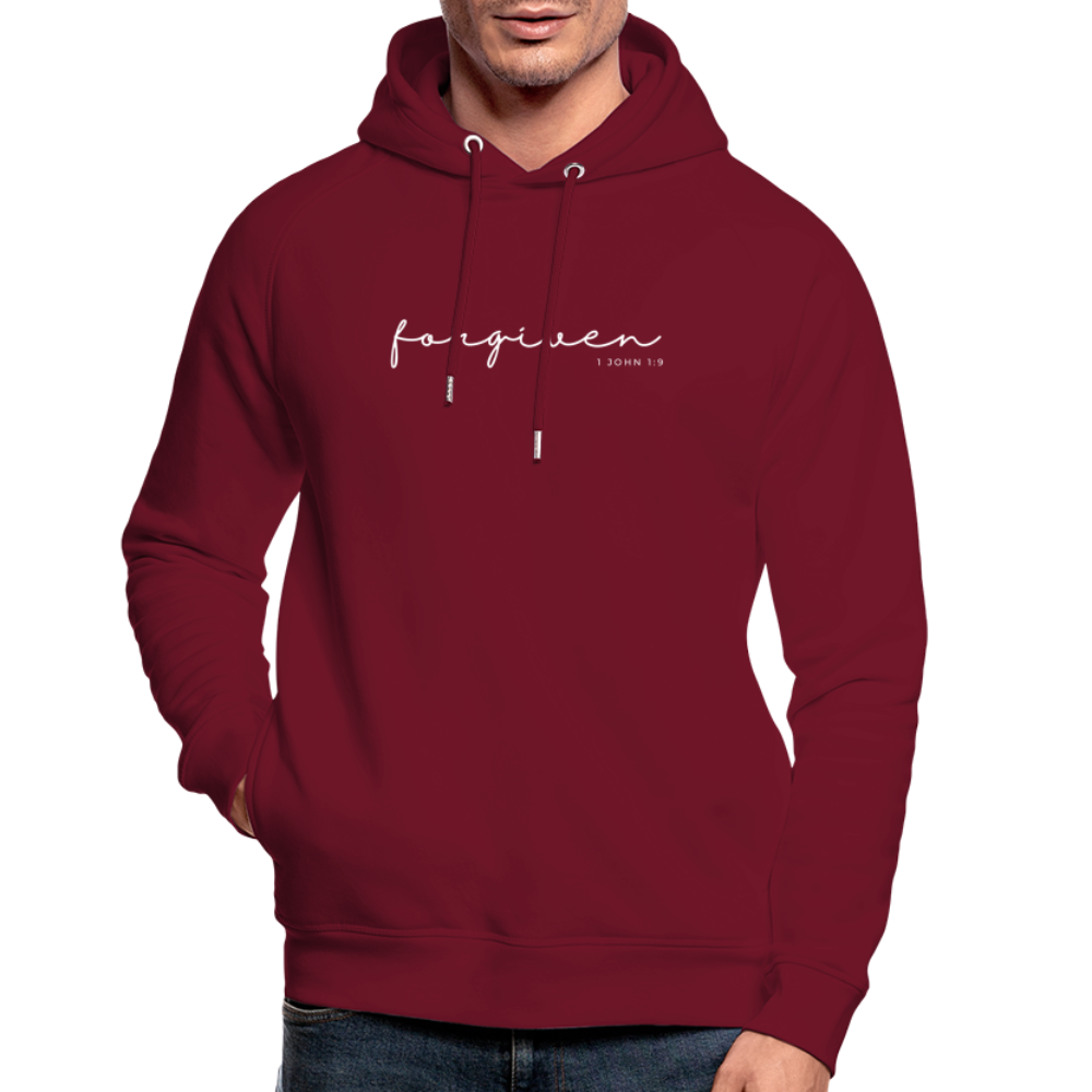 Forgiven Unisex Organic Hoodie by Stanley & Stella - burgundy