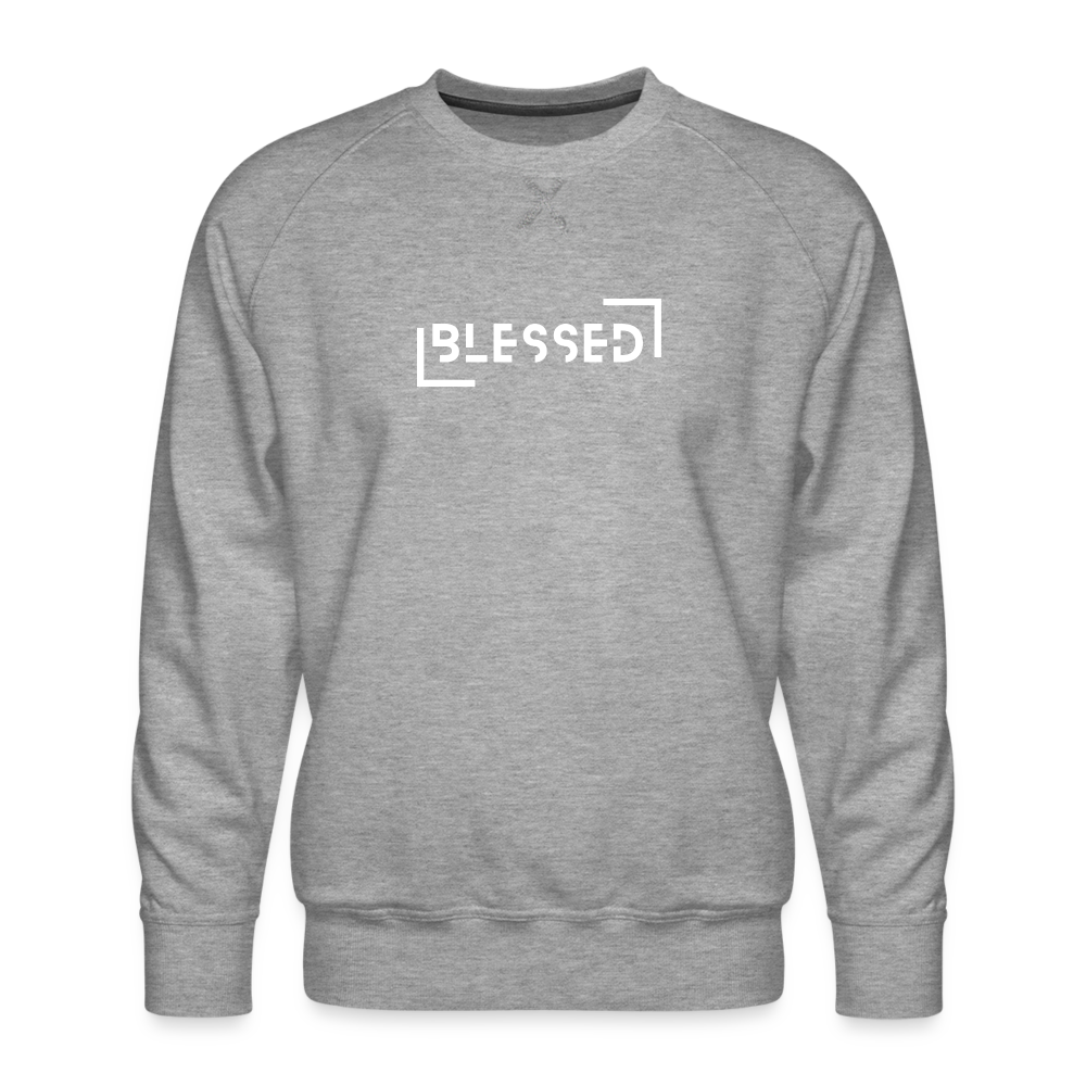 Blessed Men’s Premium Sweatshirt - heather grey