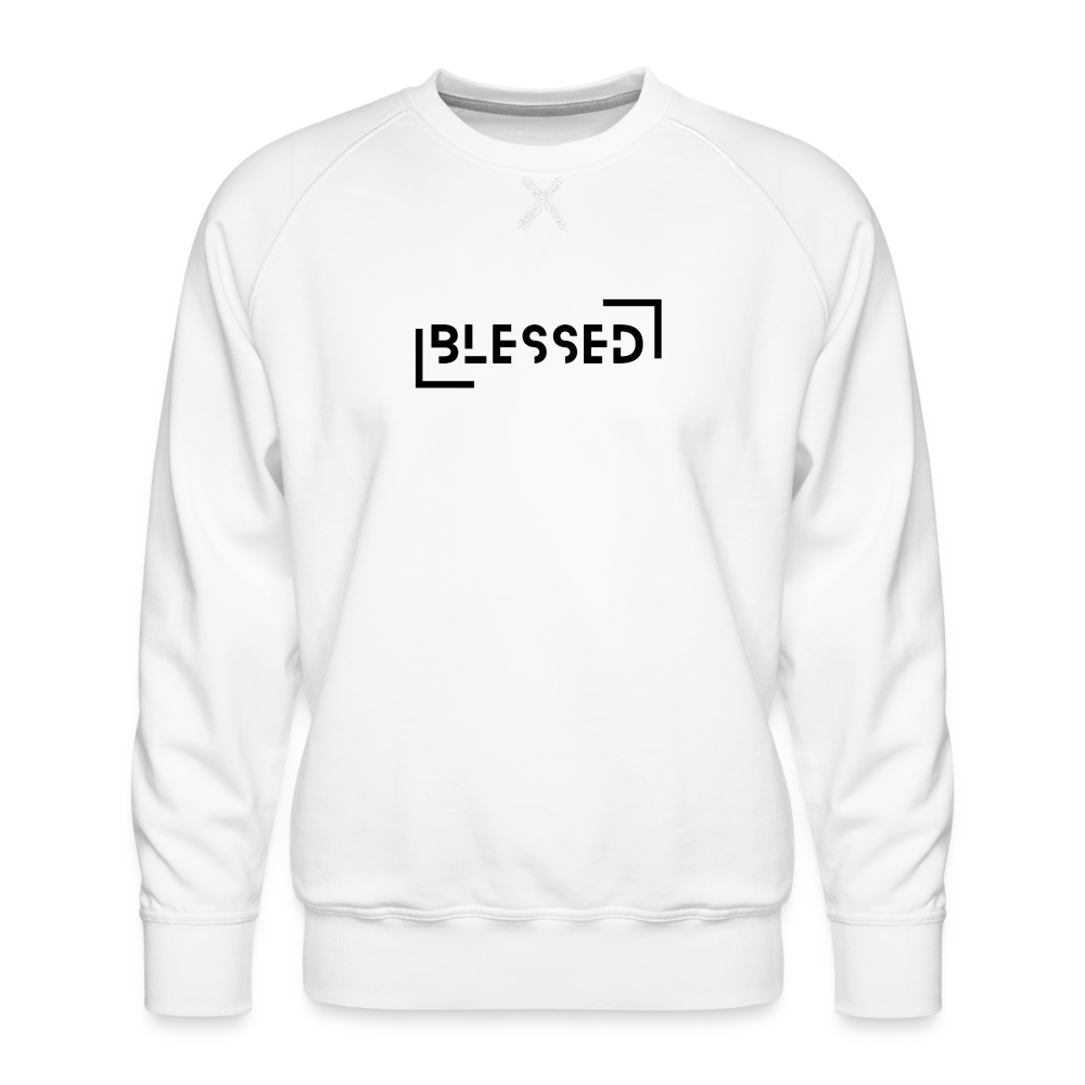 Blessed Men’s Premium Sweatshirt - white
