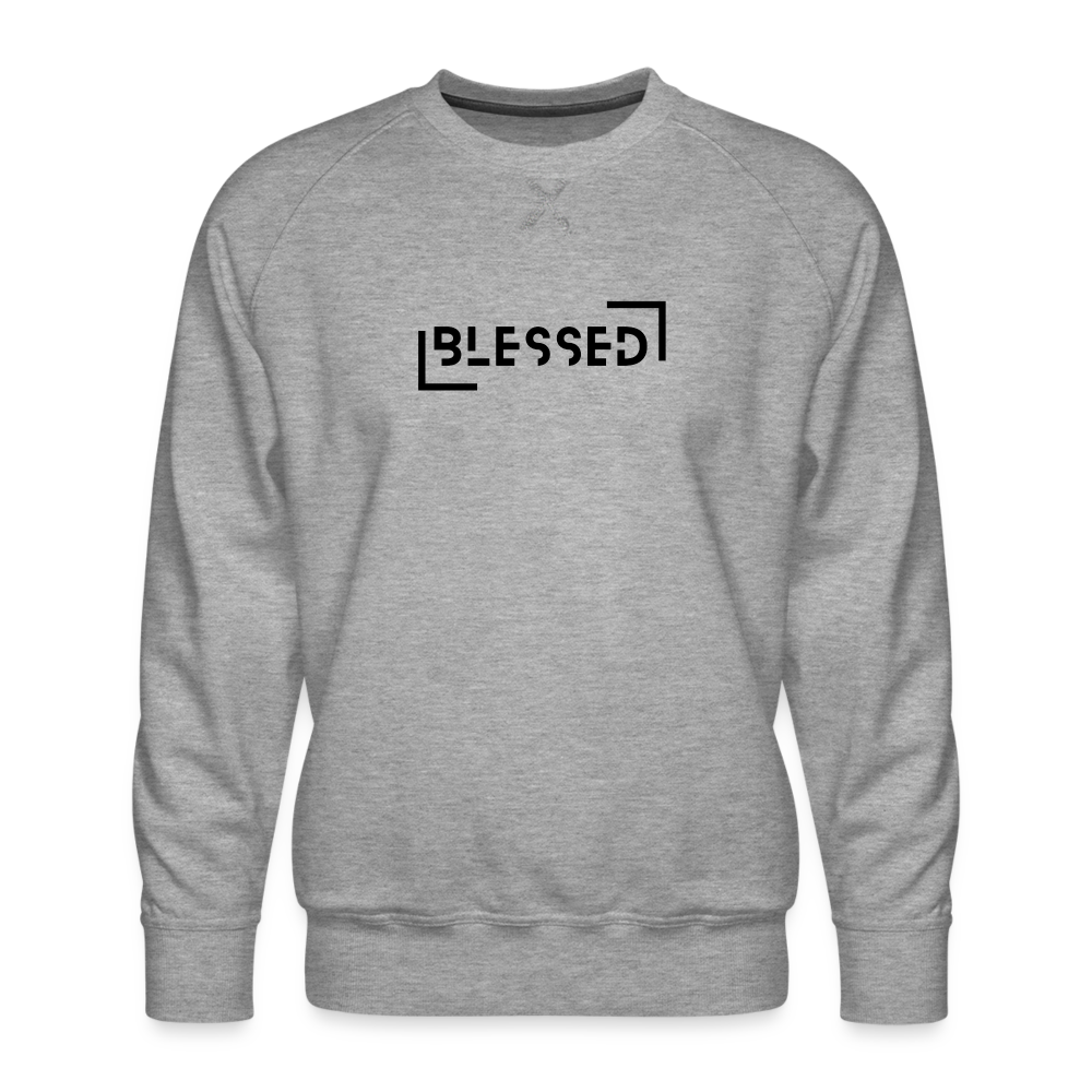 Blessed Men’s Premium Sweatshirt - heather grey