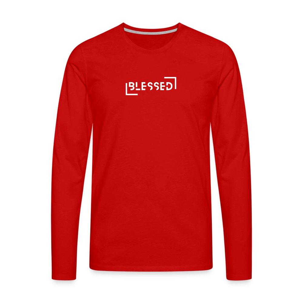 Blessed Men's Premium Longsleeve Shirt - red