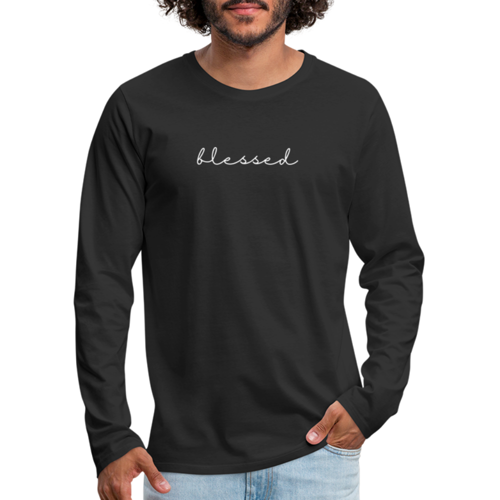 Blessed Men's Premium Longsleeve Shirt - black