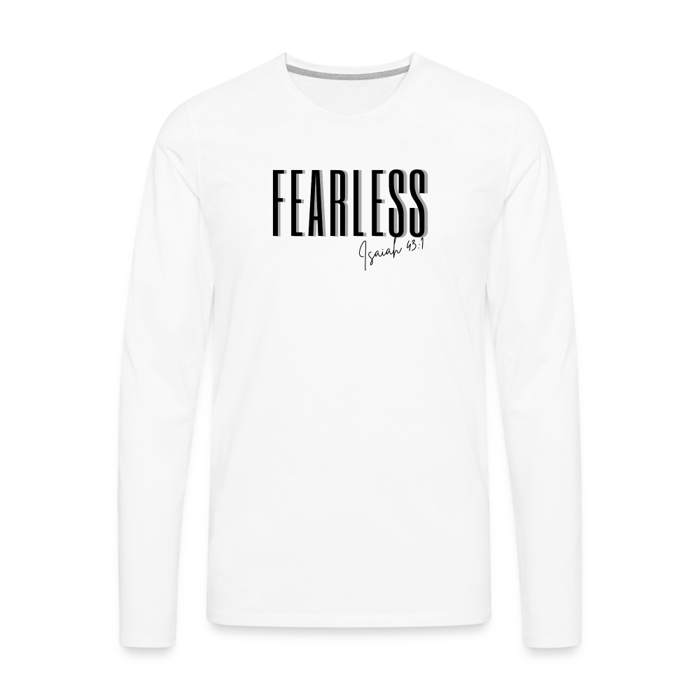 Fearless Men's Premium Longsleeve Shirt - white
