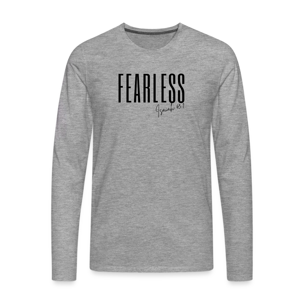 Fearless Men's Premium Longsleeve Shirt - heather grey