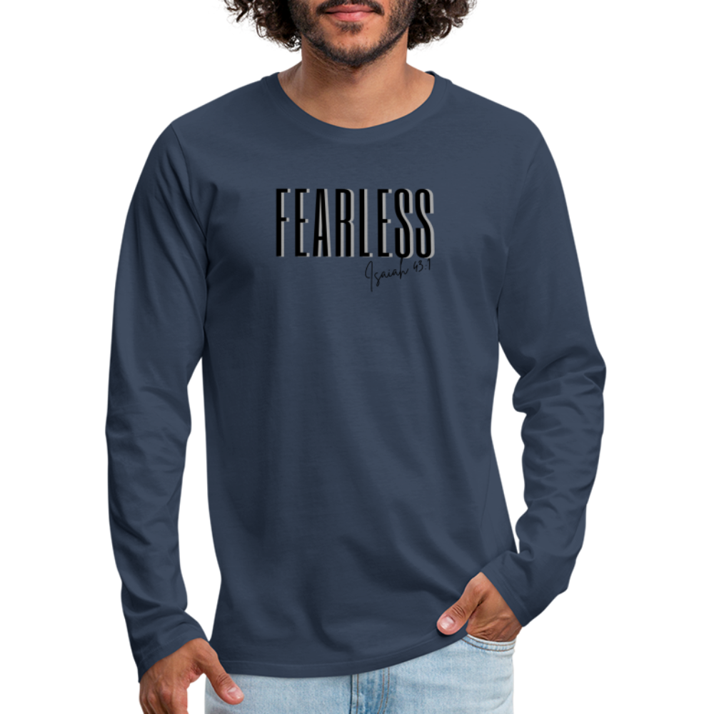 Fearless Men's Premium Longsleeve Shirt - navy