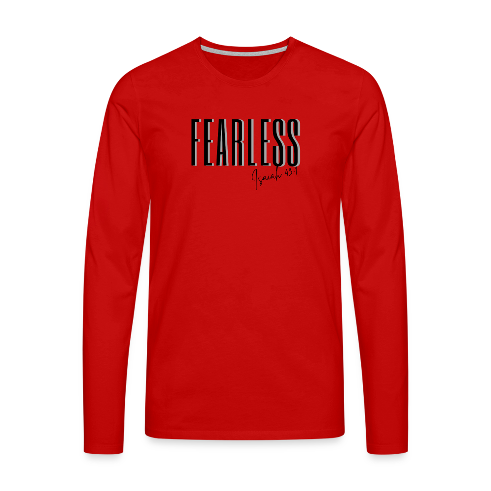Fearless Men's Premium Longsleeve Shirt - red
