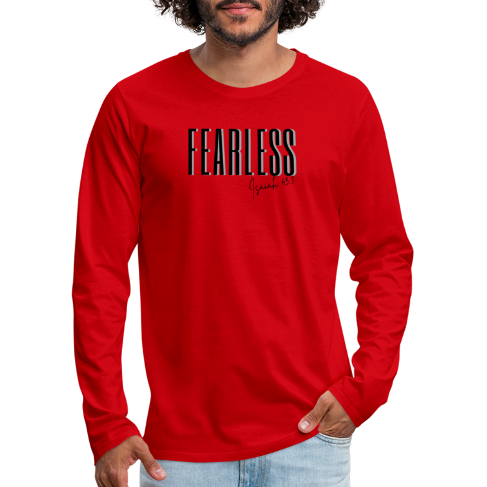 Fearless Men's Premium Longsleeve Shirt - red