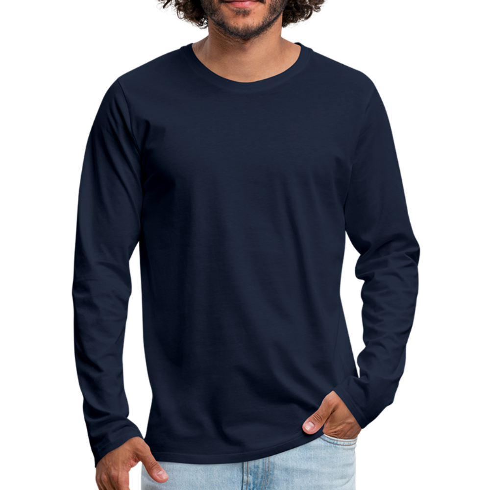 Walk the faith Men's Premium Longsleeve Shirt - navy