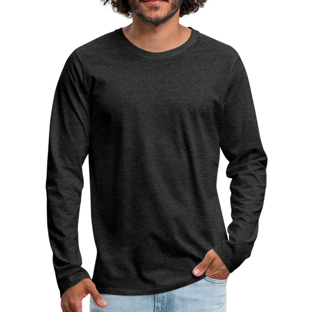Walk the faith Men's Premium Longsleeve Shirt - charcoal grey