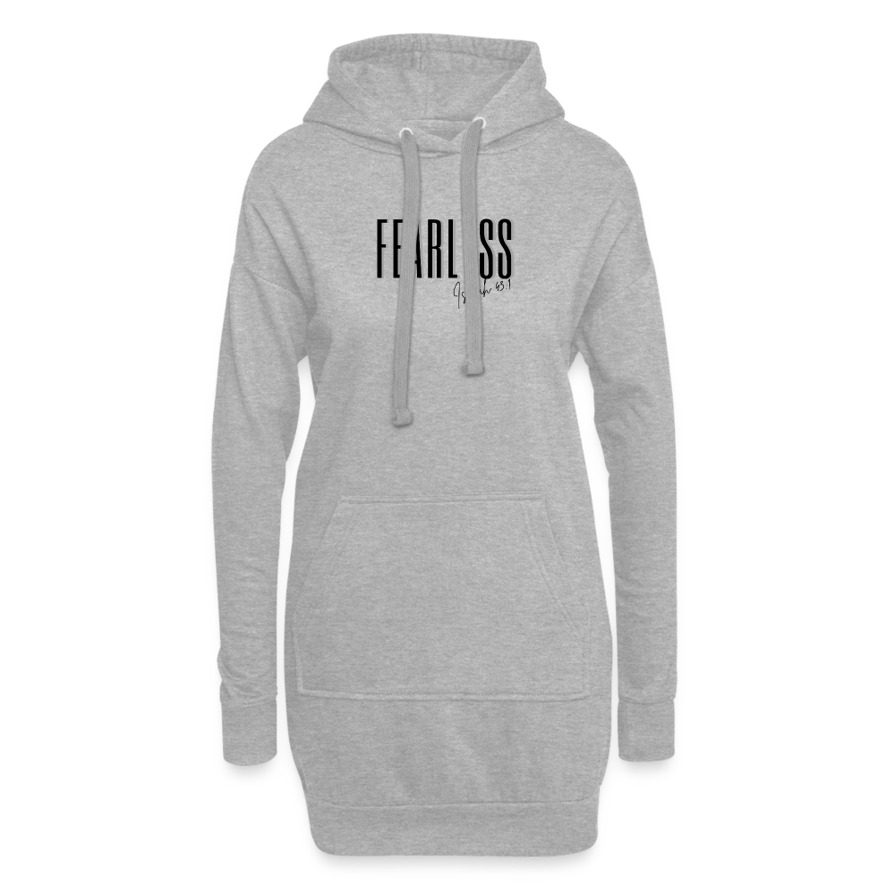 Fearless Hoodie Dress - heather grey