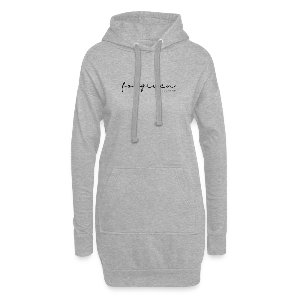Forgiven Hoodie Dress - heather grey