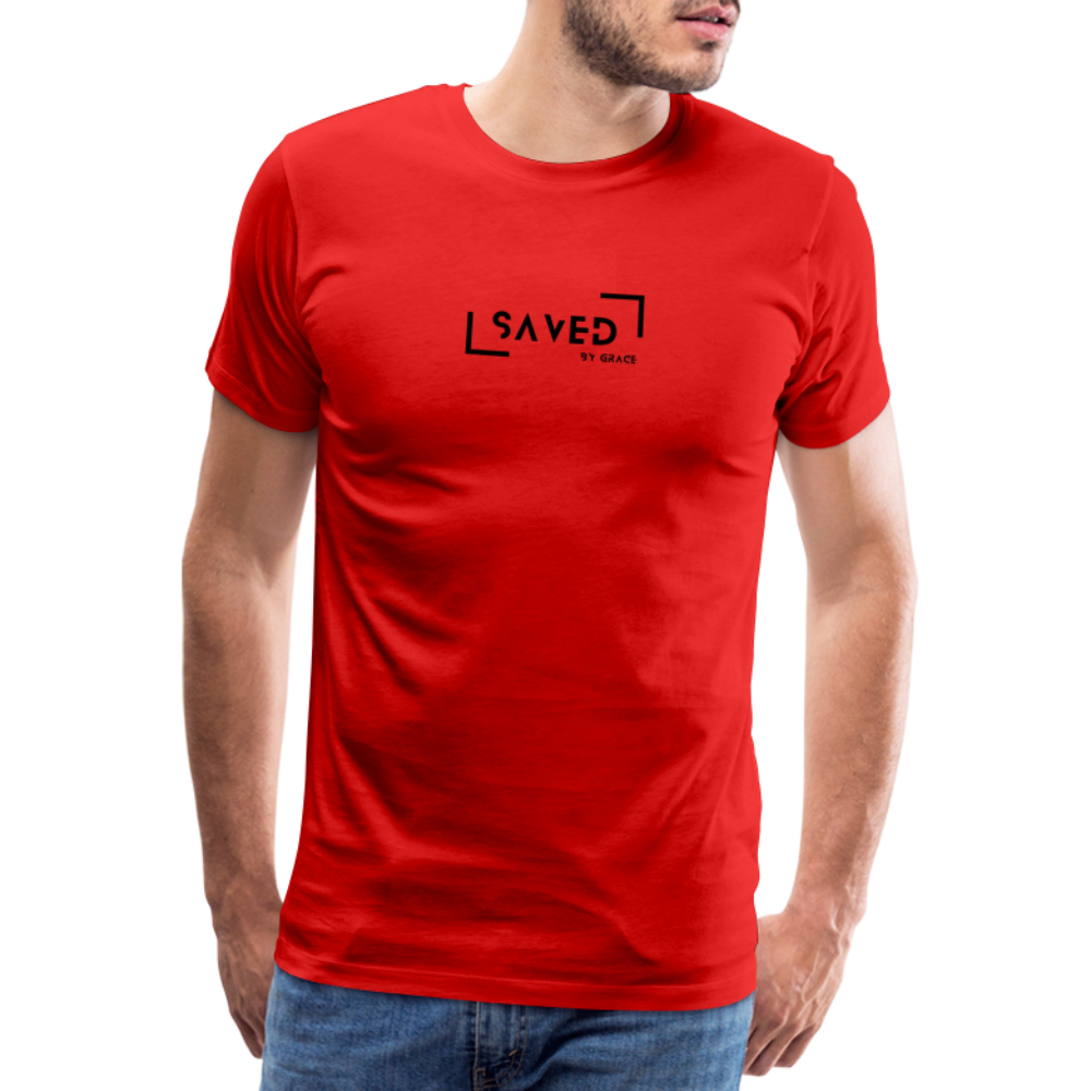 Saved by grace Men’s Premium T-Shirt - red