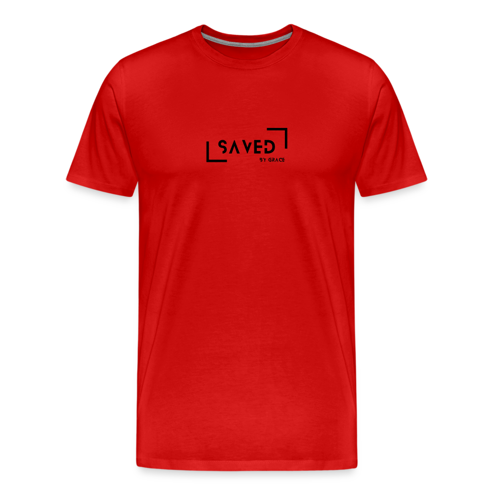 Saved by grace Men’s Premium T-Shirt - red