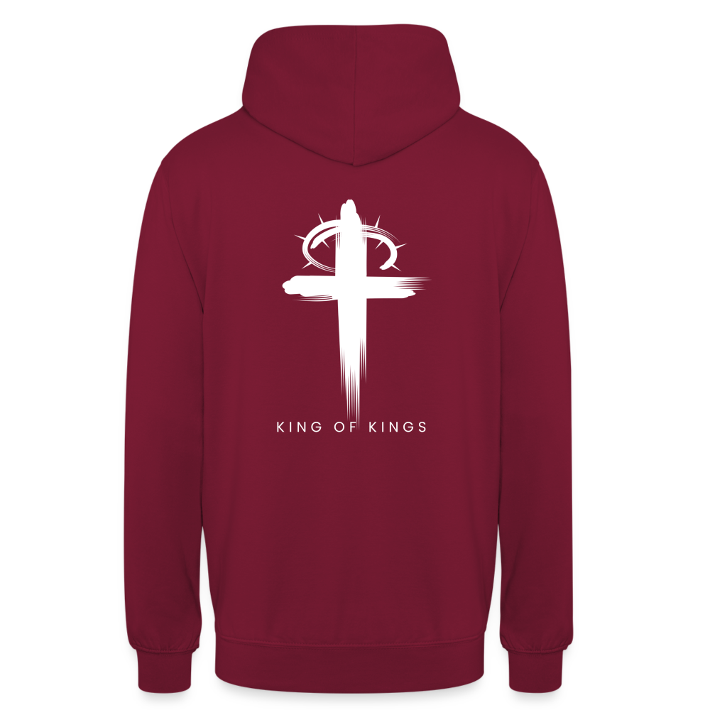 King of Kings Unisex Hoodie - bordeaux