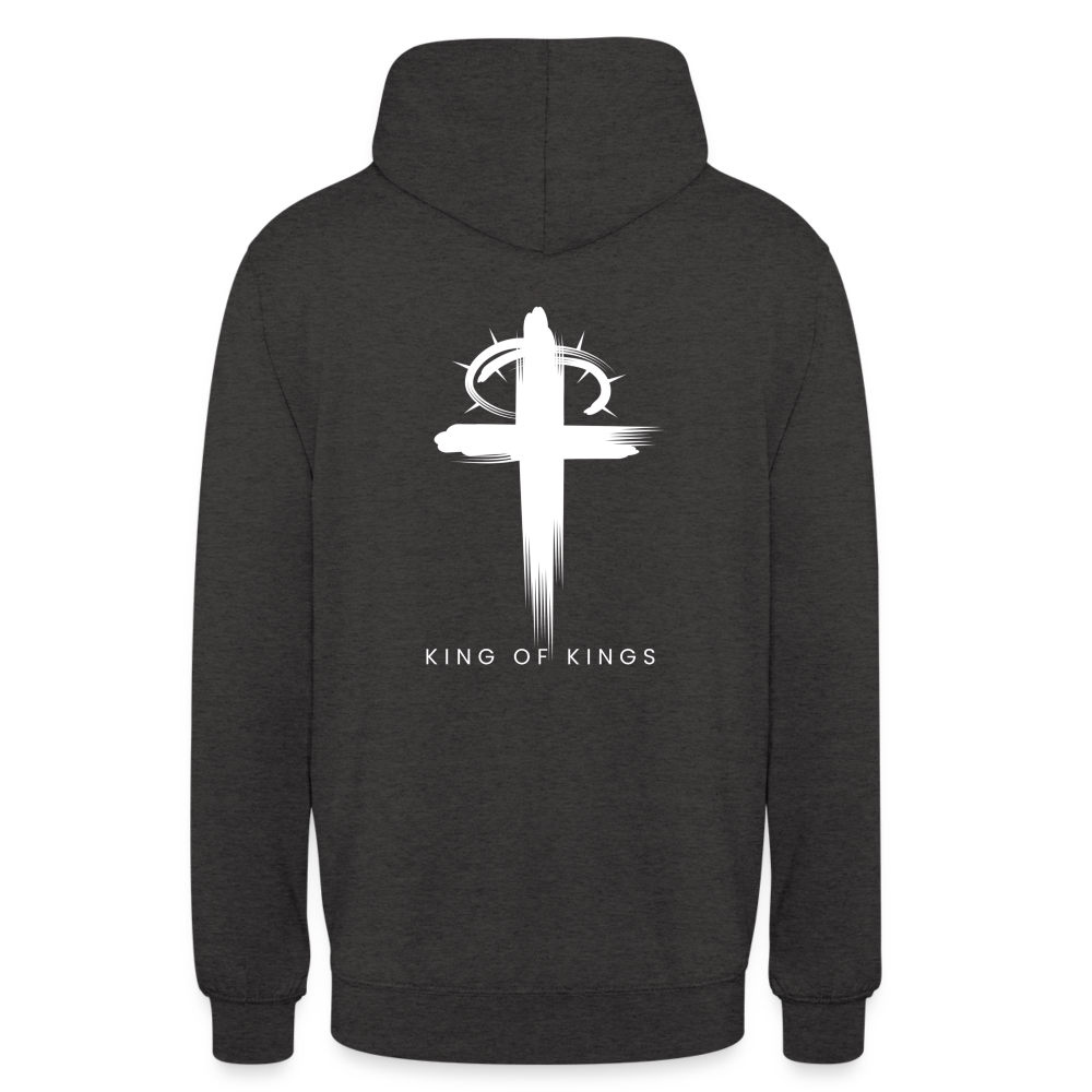 King of Kings Unisex Hoodie - charcoal grey