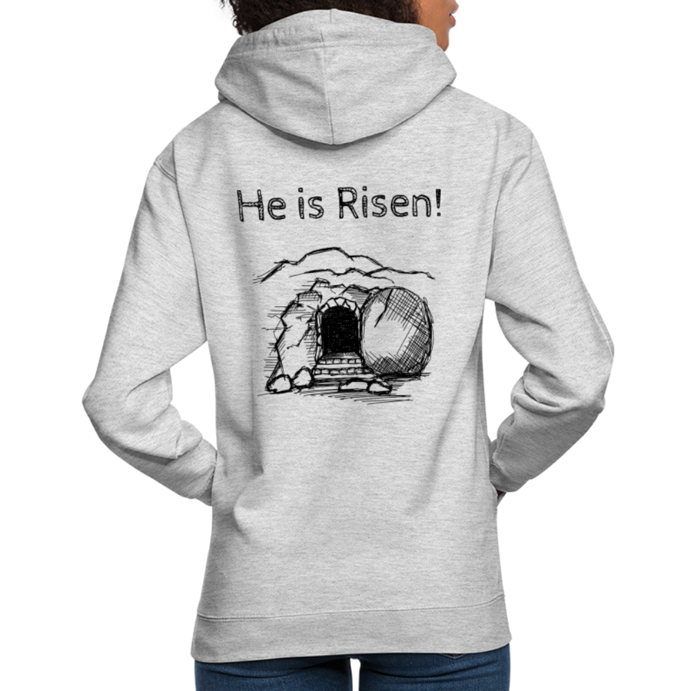 He is Risen Unisex Hoodie - light heather grey