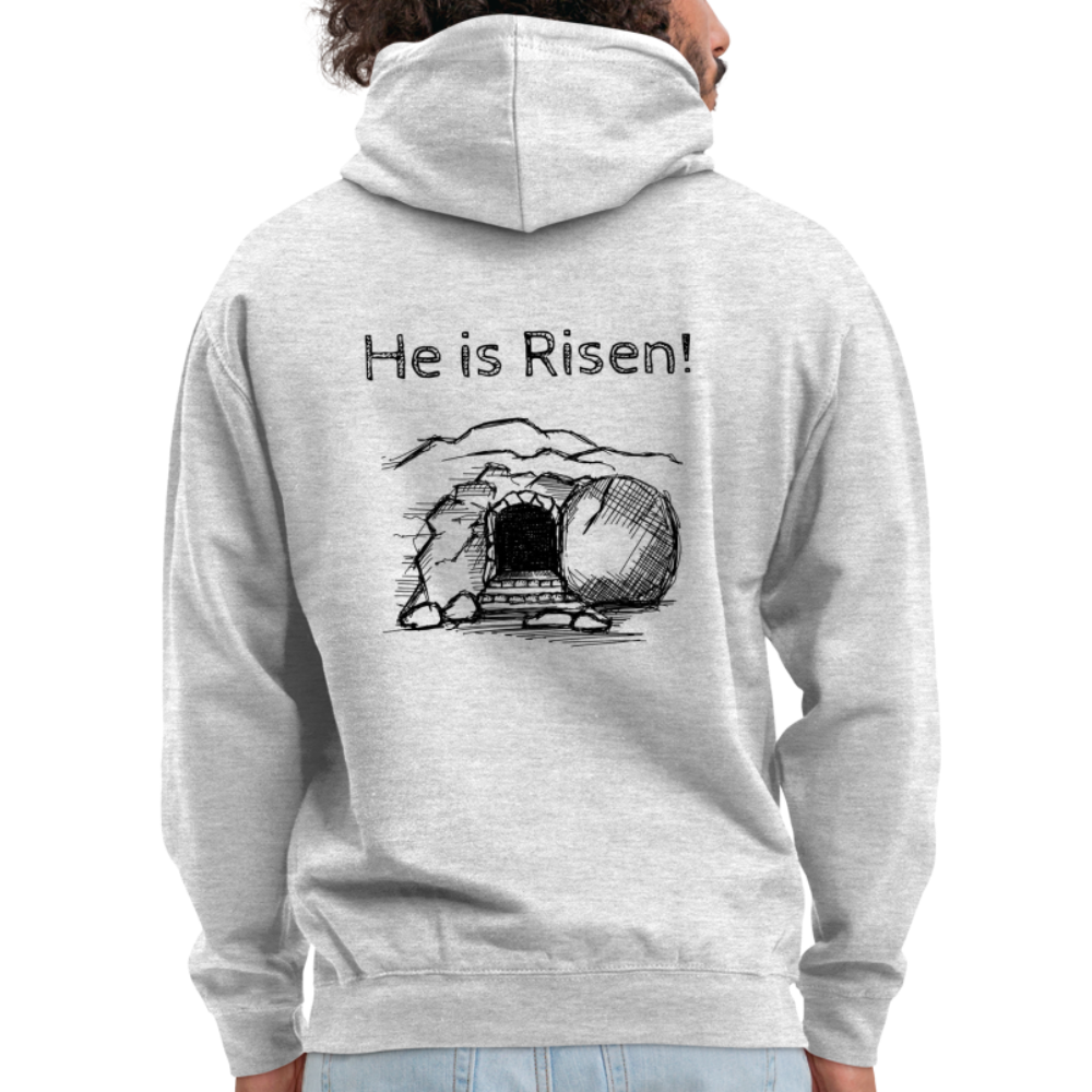 He is Risen Unisex Hoodie - light heather grey