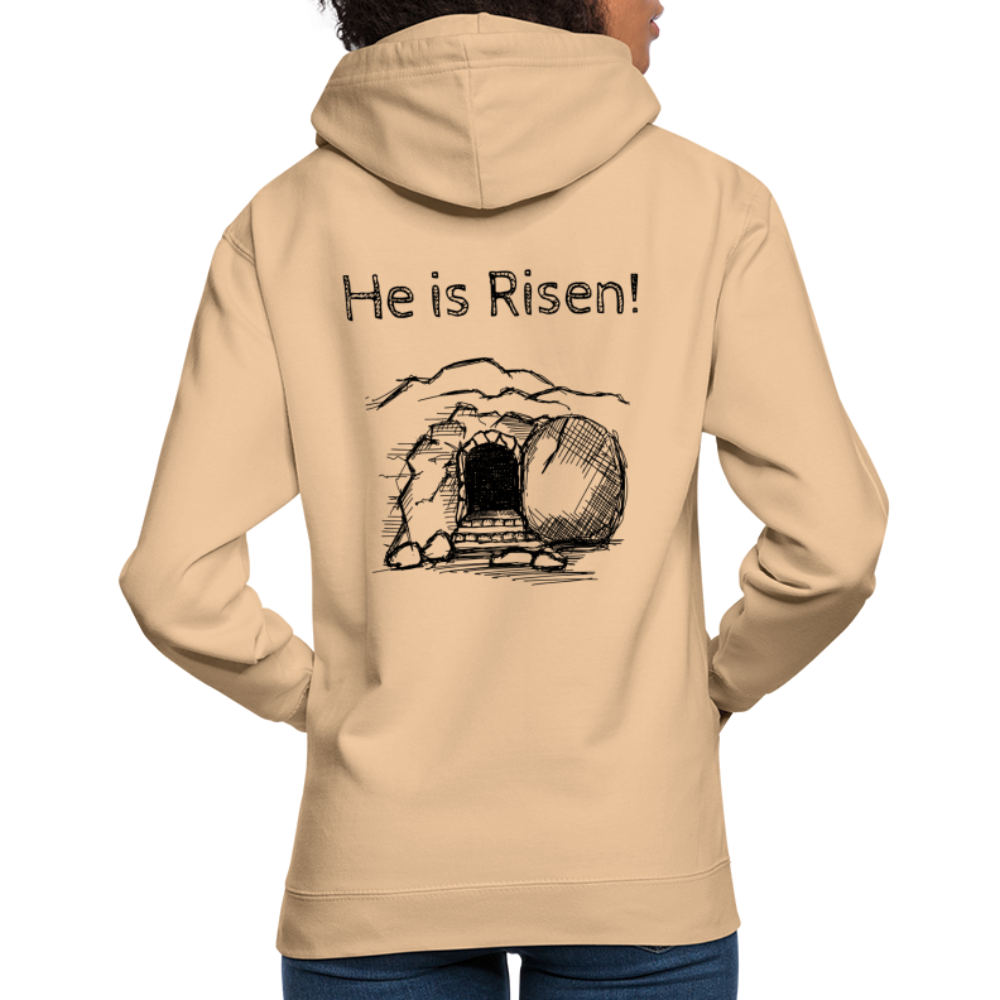 He is Risen Unisex Hoodie - peach