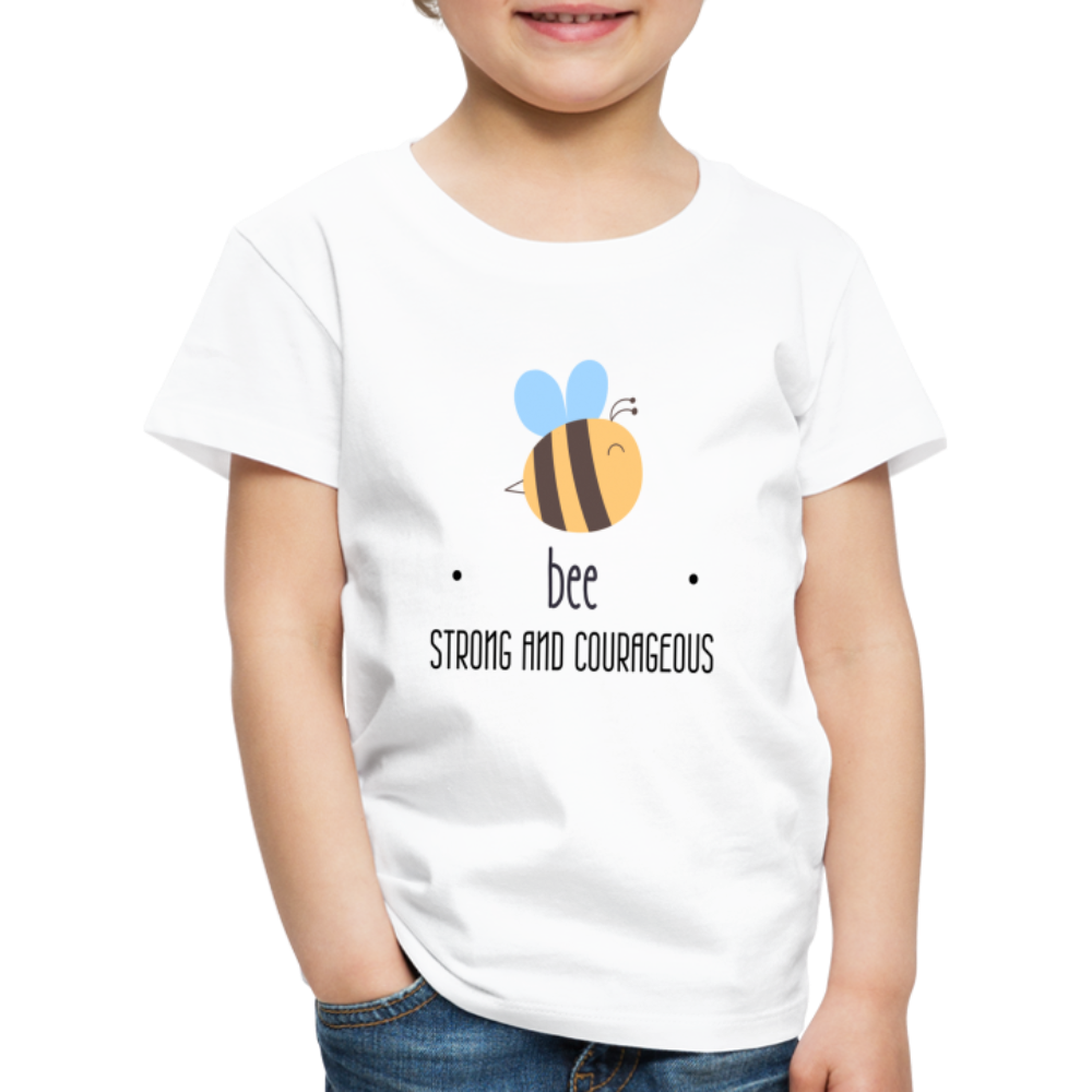 Be Strong Kids' Premium T-Shirt - white