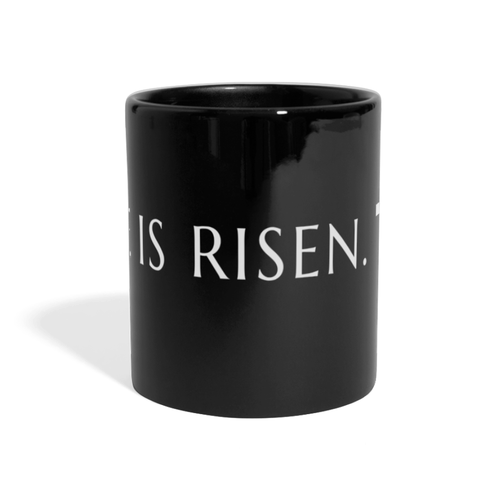 He is Risen Full Color Panoramic Mug - black