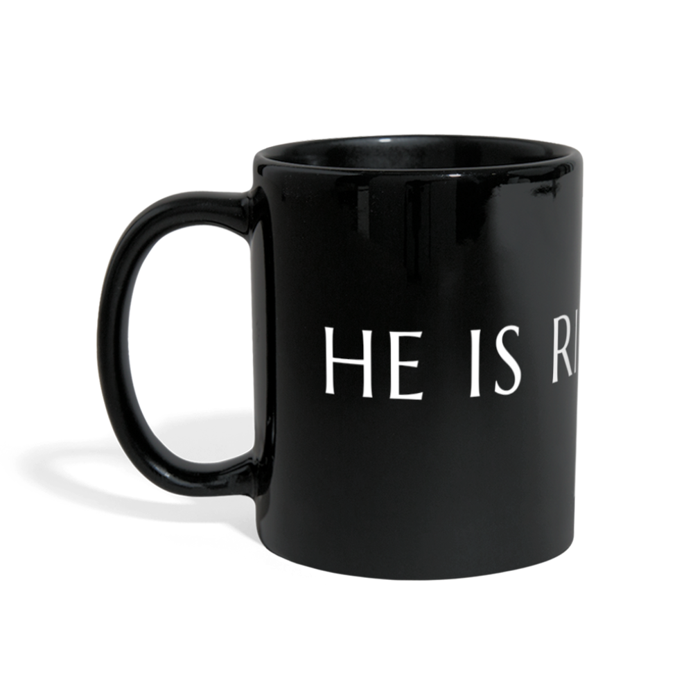 He is Risen Full Color Panoramic Mug - black
