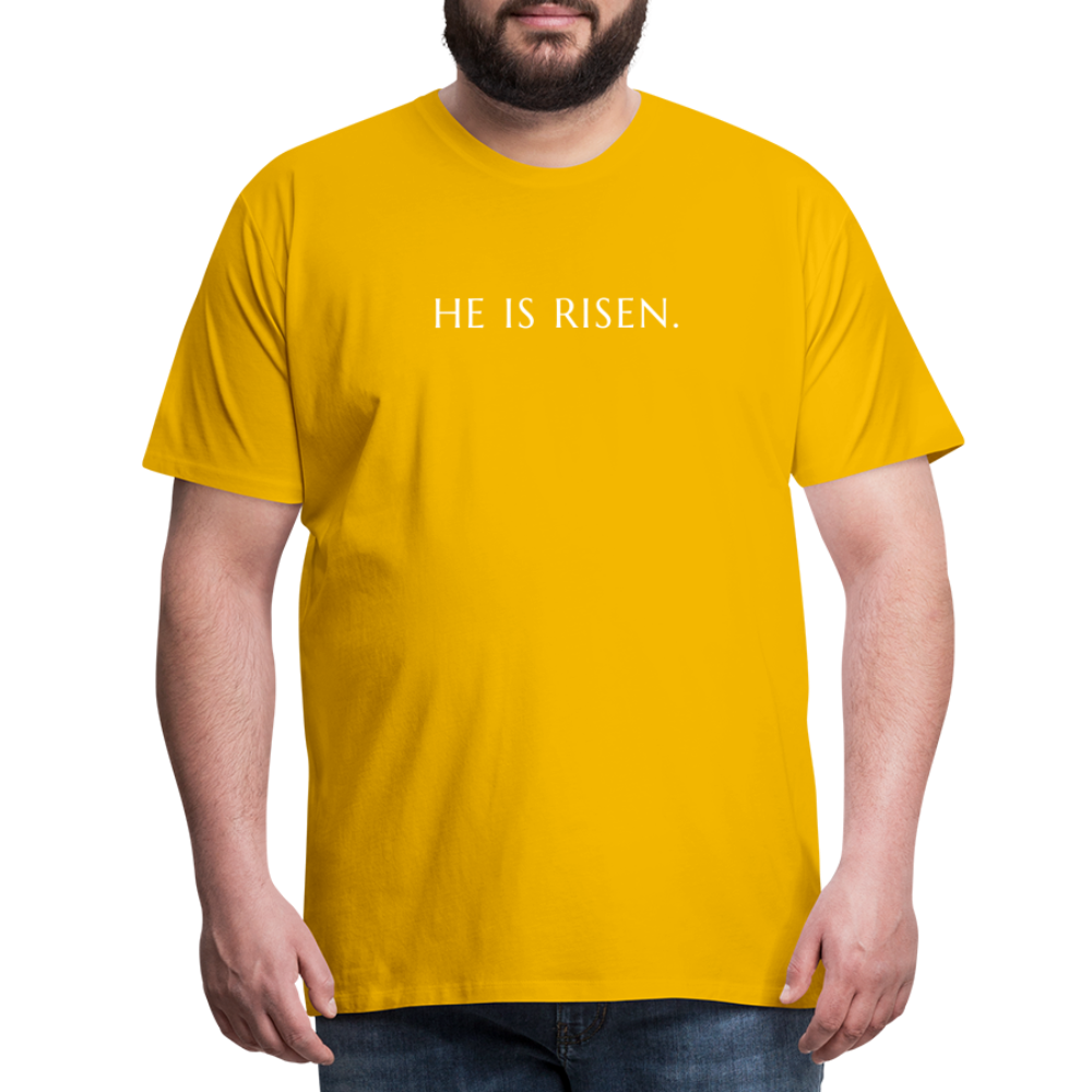 He is Risen Men’s Premium T-Shirt - sun yellow
