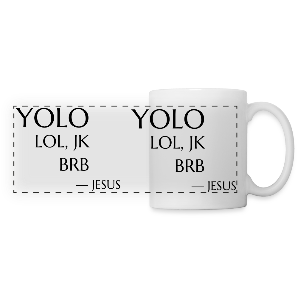 YOLO Panoramic Mug - white