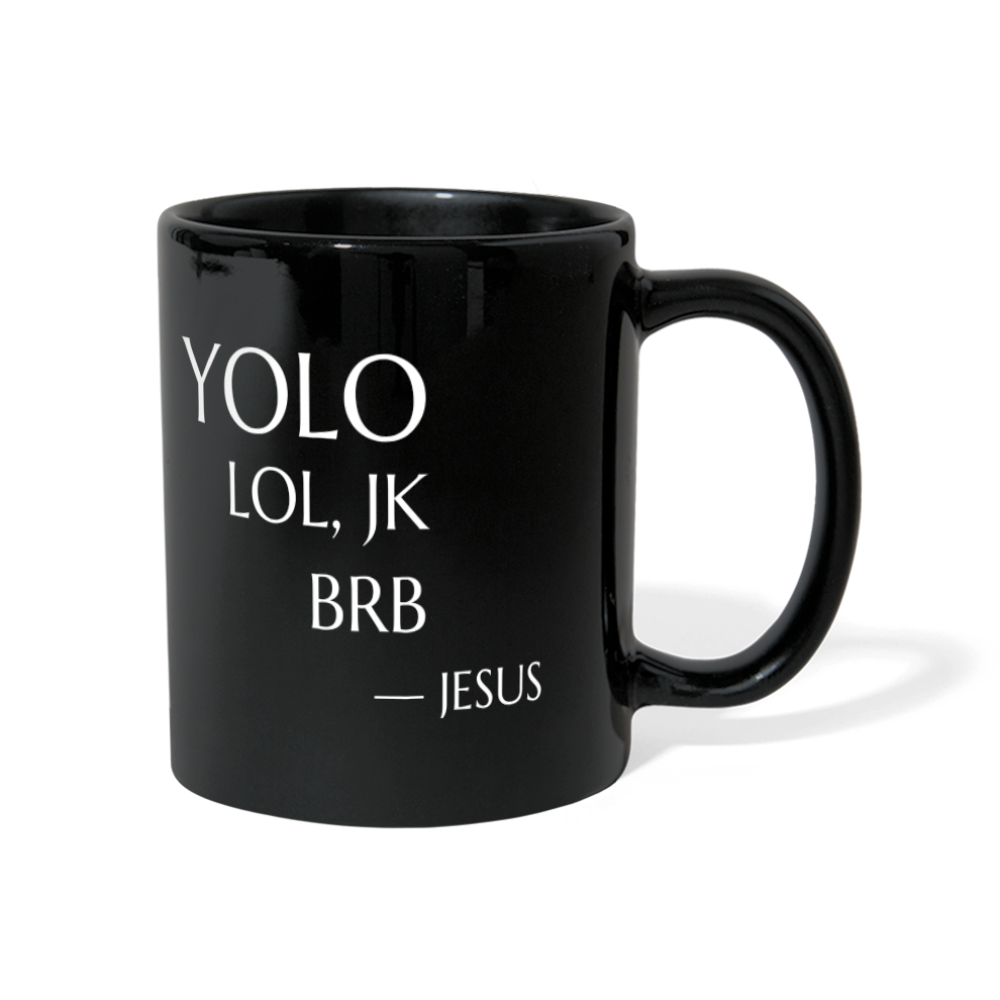 YOLO Full Color Panoramic Mug - black
