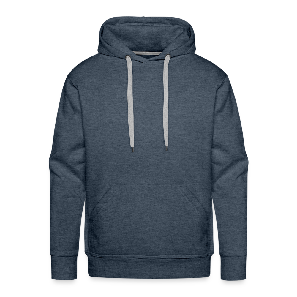 Gods love was greater Men’s Premium Hoodie - heather denim